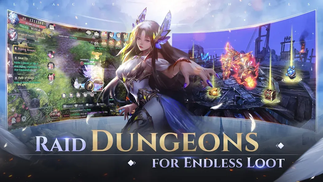 Скачать League of Angels: Chaos [MOD: безлимитные деньги и алмазы] — скриншот 5