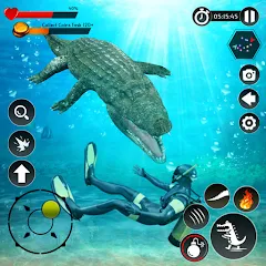 Взломанная Hungry Animal Crocodile Games [MOD: без рекламы и бесконечная энергия] на Андроид