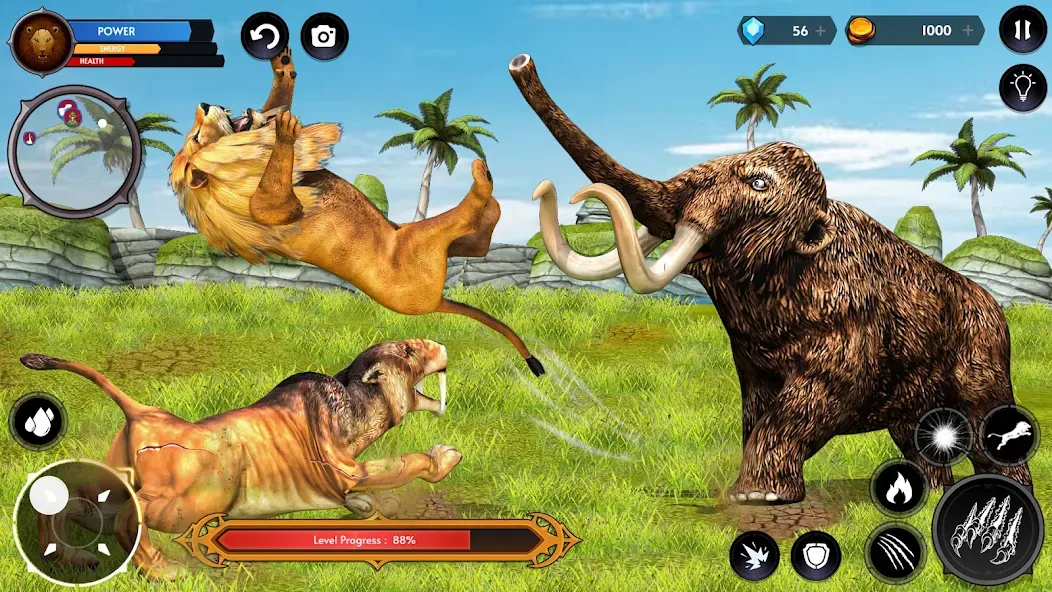 Скачать Lion Simulator Wild Lion Games [MOD: безлимитные деньги и мощный лев] — скриншот 5