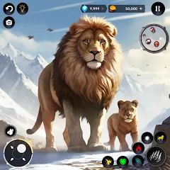 Скачать Lion Simulator Wild Lion Games [MOD: безлимитные деньги и мощный лев]