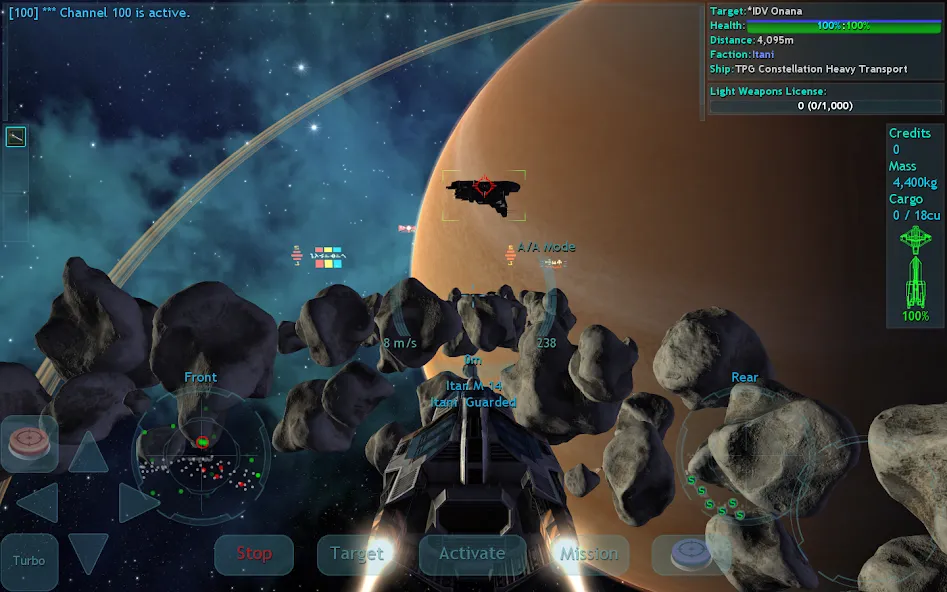 Скачать Vendetta Online (3D Space MMO] [MOD: безлимитные ресурсы и открытые корабли] на телефон — скриншот 3