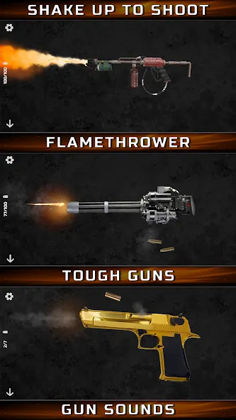 Gun Simulator : Tough Guns [MOD: реалистичная стрельба и мощное оружие] (Бесплатно / APK) — скриншот 1