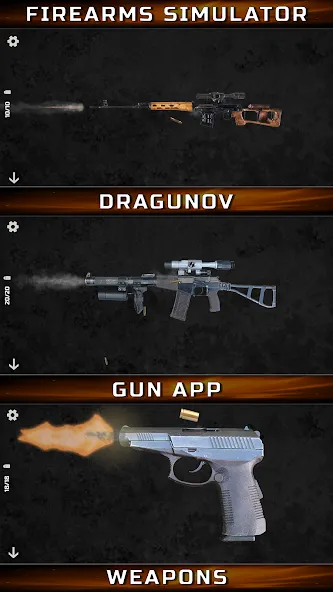 Gun Simulator : Tough Guns [MOD: реалистичная стрельба и мощное оружие] (Бесплатно / APK) — скриншот 4