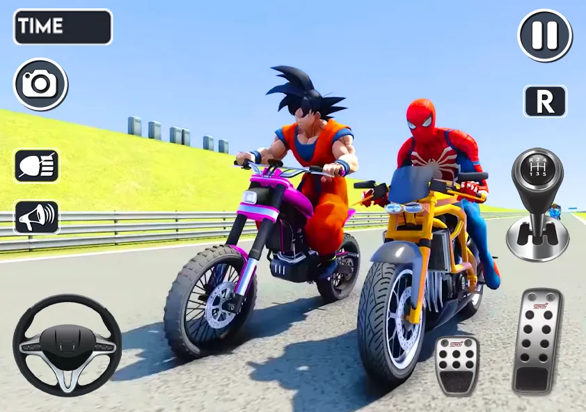 Spider Bike Stunt 3D Mega Ramp [MOD: безлимитные деньги и все байки открыты] — Скачать бесплатно (APK) — скриншот 3