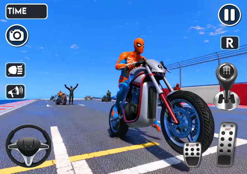 Spider Bike Stunt 3D Mega Ramp [MOD: безлимитные деньги и все байки открыты] — Скачать бесплатно (APK) — скриншот 4