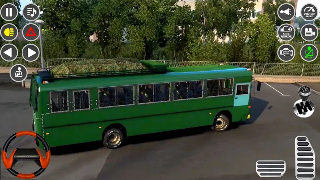 US Military Coach Simulator 3D [MOD: безлимитные деньги и топливо] последняя версия — скриншот 4