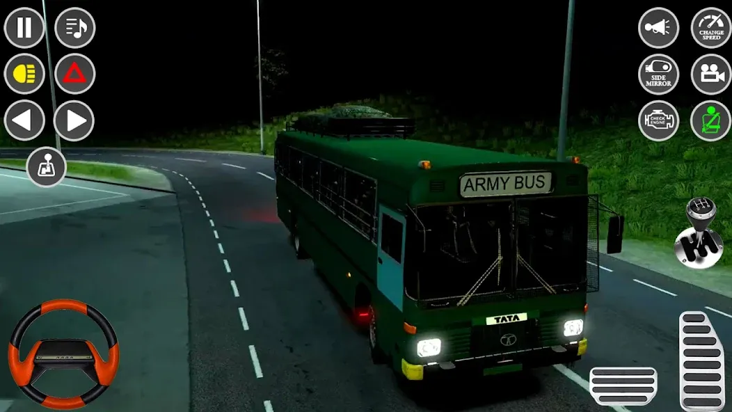 US Military Coach Simulator 3D [MOD: безлимитные деньги и топливо] последняя версия — скриншот 5