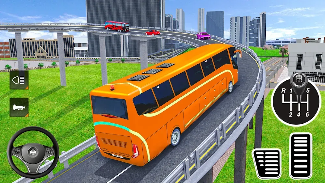 Скачать взлом Real Bus Simulator: WW BusTour [MOD: безлимитные деньги и топливо] — скриншот 4