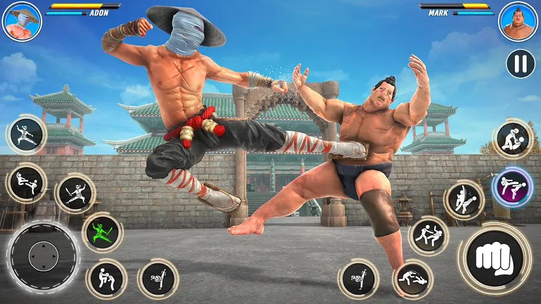 Kung Fu karate: Fighting Games [MOD: безлимитные деньги и энергия] (Бесплатно / APK) — скриншот 4