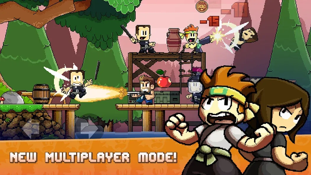 Dan the Man: Action Platformer [MOD: безлимитные монеты и усиленное оружие] последняя версия — скриншот 4