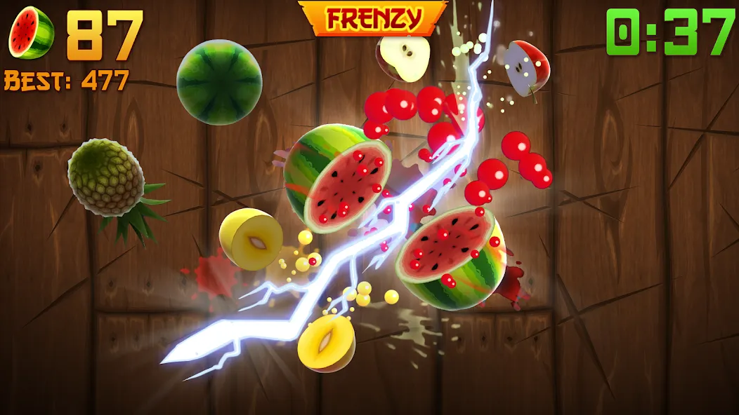 Fruit Ninja® [MOD: безлимитные монеты и разблокированы клинки] последняя версия — скриншот 1