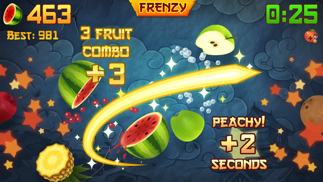 Fruit Ninja® [MOD: безлимитные монеты и разблокированы клинки] последняя версия — скриншот 2
