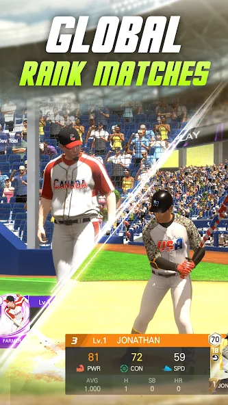 Скачать Baseball Play: Real-time PVP [MOD: реалистичные матчи и быстрая победа] — скриншот 2
