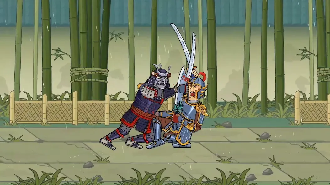 Взломанная Crazy Samurai [MOD: безлимитные монеты и усиленный самурай] на Андроид — скриншот 2