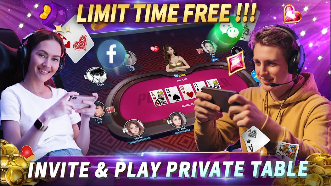 Poker Master Texas Holdem 2024 [MOD: безлимитные фишки и всё открыто] последняя версия — скриншот 4