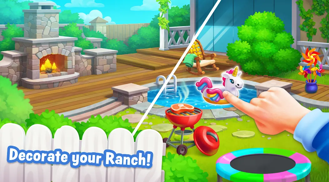 Ranch Adventures: Amazing Matc [MOD: безлимитные монеты и жизни] на Андроид — скриншот 1