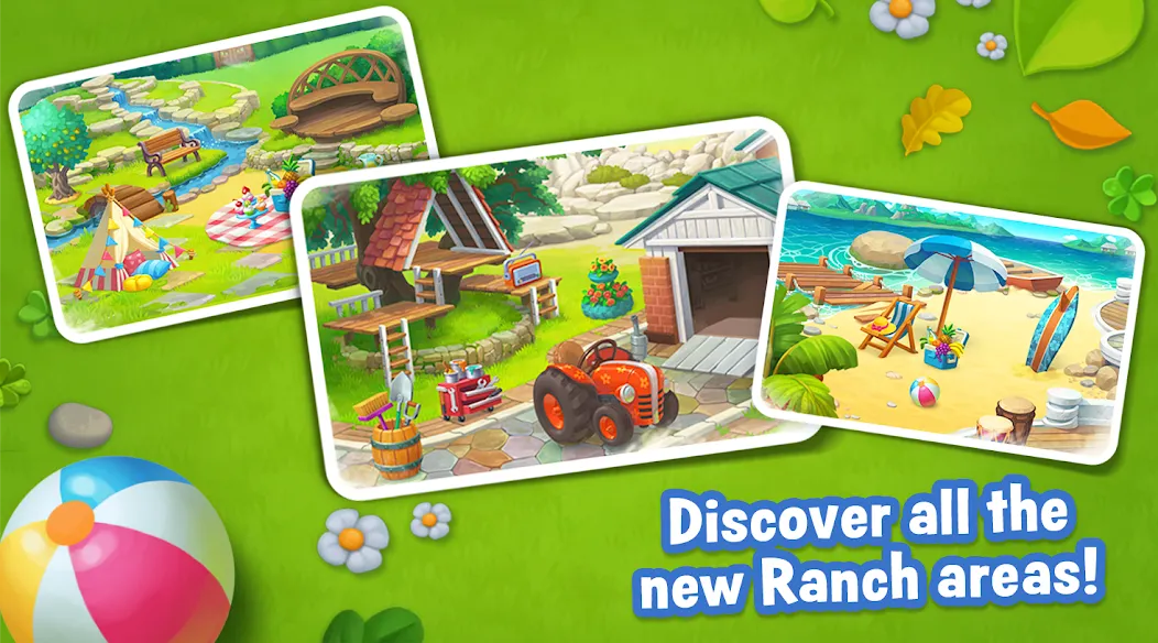 Ranch Adventures: Amazing Matc [MOD: безлимитные монеты и жизни] на Андроид — скриншот 2