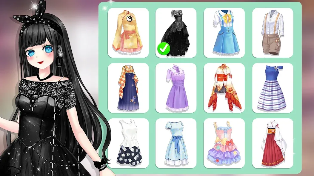 Anime Dress Up and Makeup Game [MOD: разблокирована вся одежда и макияж] (Бесплатно / APK) — скриншот 5