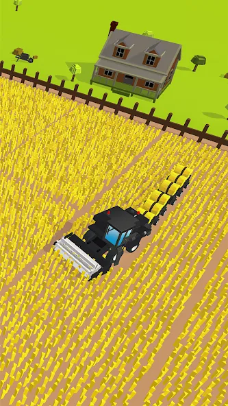 Harvest.io – 3D Farming Arcade [MOD: безлимитные ресурсы и открыты все поля] на Андроид — скриншот 3