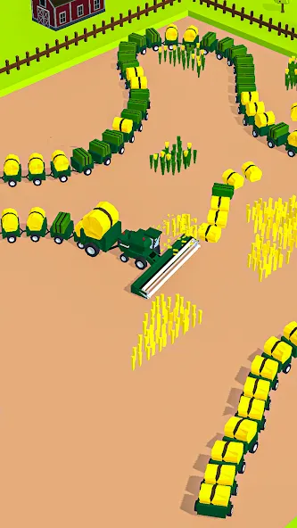 Harvest.io – 3D Farming Arcade [MOD: безлимитные ресурсы и открыты все поля] на Андроид — скриншот 5