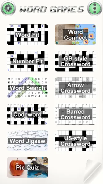 Скачать Word Games [MOD: безлимитные подсказки и открыты все уровни] на телефон — скриншот 1