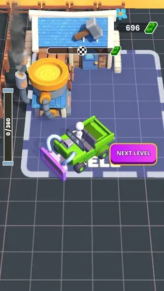 Взломанная Sand Miner: Idle Mining Game [MOD: безлимитные деньги и ресурсы] на Андроид — скриншот 1