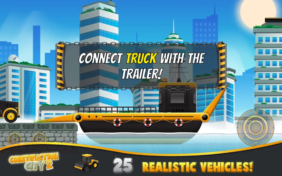 Скачать Construction City 2 [MOD: безлимитные деньги и все машины] на телефон — скриншот 4