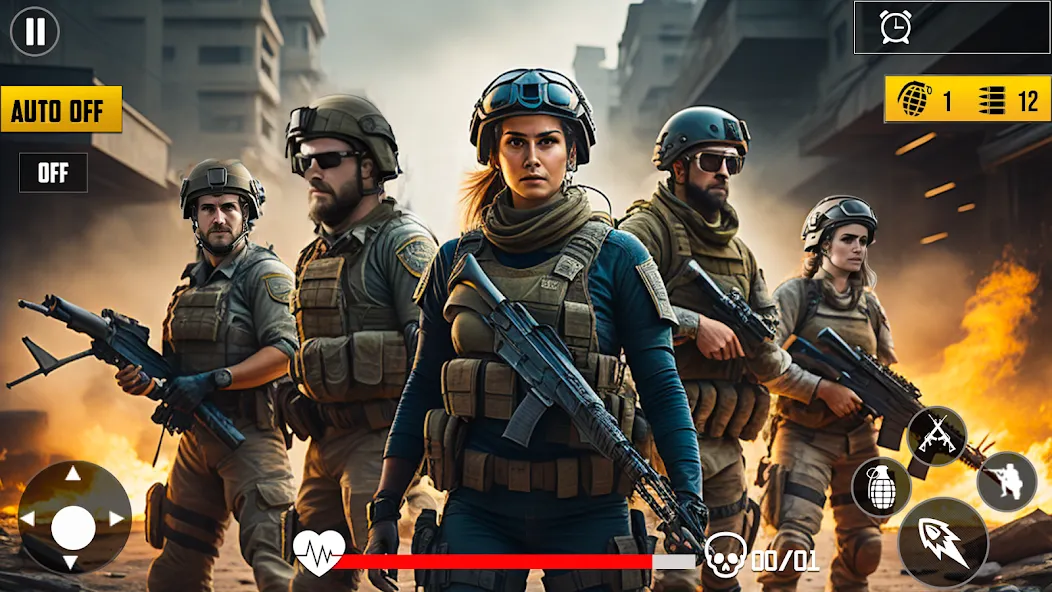 Скачать Gun Shooting Games Fps Offline [MOD: безлимитные патроны и оружие] на телефон — скриншот 2