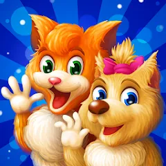 Cat & Dog Story Adventure Game [MOD: безлимитные деньги и открыты все уровни] (Бесплатно / APK)