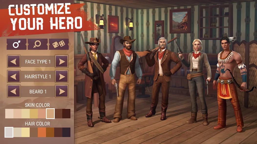 Скачать взлом Westland Survival: Cowboy Game [MOD: безлимитные ресурсы и патроны] — скриншот 2