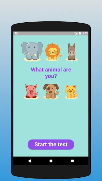 Скачать взлом What animal are you? Test [MOD: все животные разблокированы] — скриншот 1