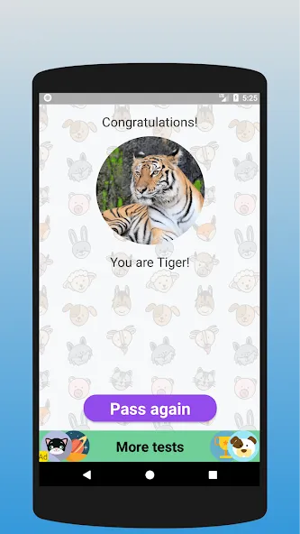 Скачать взлом What animal are you? Test [MOD: все животные разблокированы] — скриншот 4