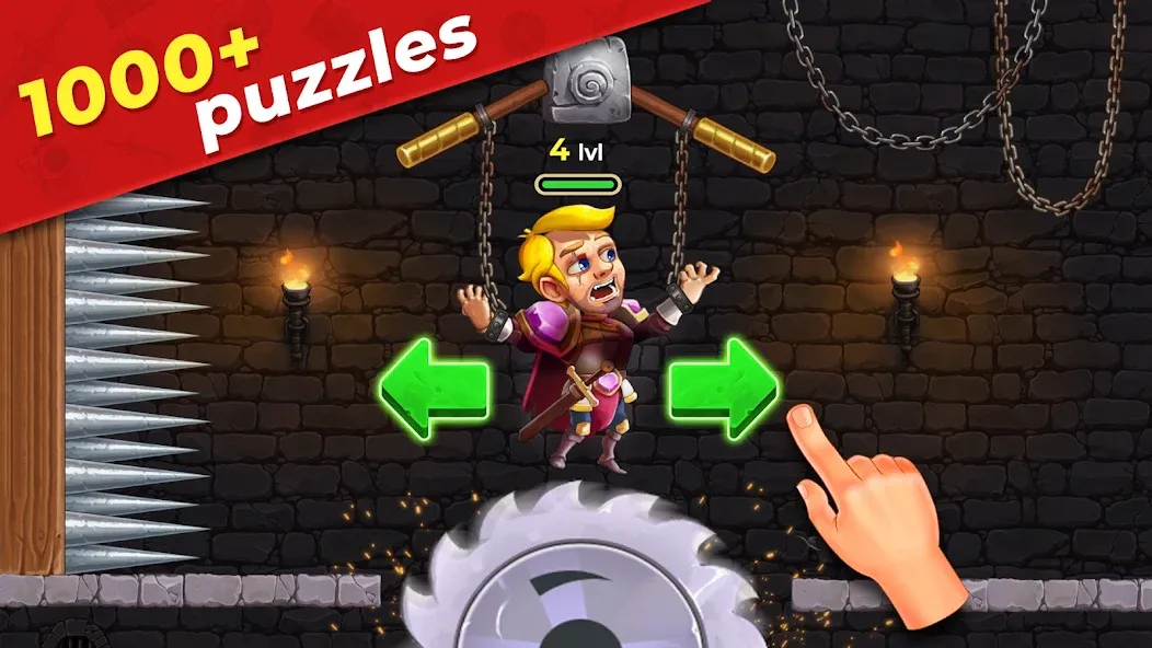 Скачать Mr. Knight: Pin Puzzles [MOD: безлимитные подсказки и монеты] — скриншот 1