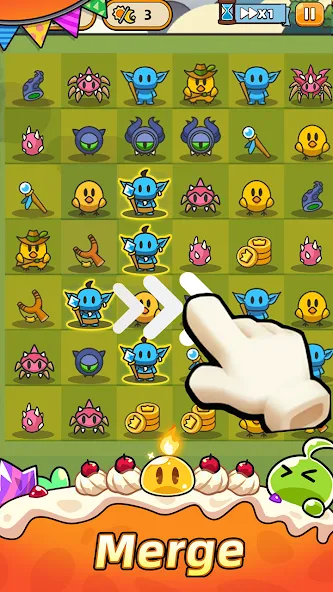 Взломанная Slime Legion [MOD: безлимитные ресурсы и мощные слаймы] на Андроид — скриншот 3