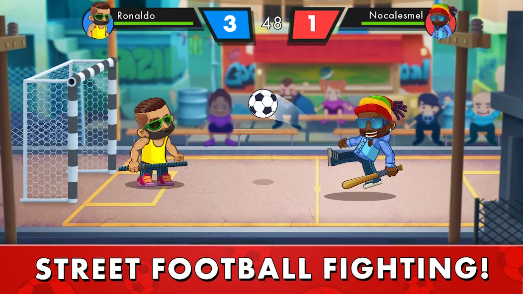 Street Soccer：Ultimate Fight [MOD: безлимитные деньги и всё открыто] (Бесплатно / APK) — скриншот 1