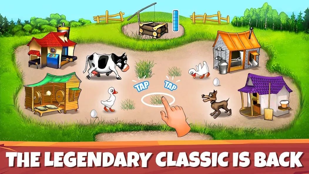 Farm Frenzy：Legendary Classics [MOD: безлимитные монеты и открыты все уровни] (Бесплатно / APK) — скриншот 1