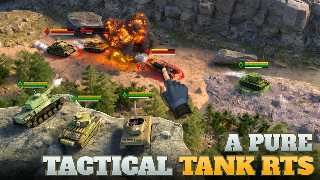 Tanks Charge: Online PvP Arena [MOD: безлимитные деньги и усиленная броня] последняя версия — скриншот 1