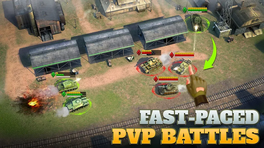 Tanks Charge: Online PvP Arena [MOD: безлимитные деньги и усиленная броня] последняя версия — скриншот 3