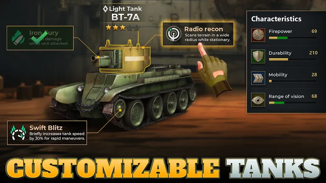 Tanks Charge: Online PvP Arena [MOD: безлимитные деньги и усиленная броня] последняя версия — скриншот 5