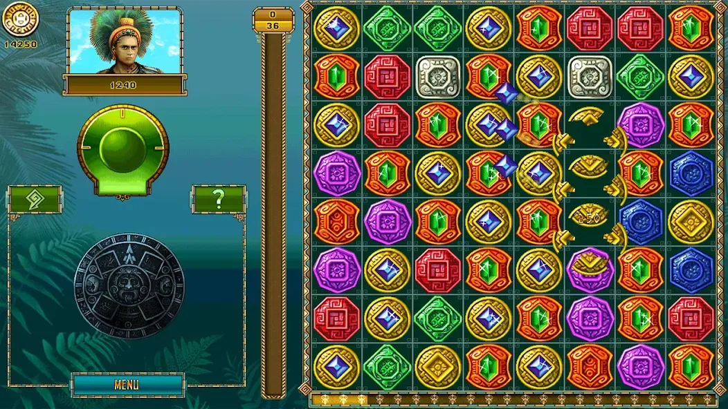 Treasure of Montezuma－wonder 3 [MOD: безлимитные монеты и все уровни] на Андроид — скриншот 1