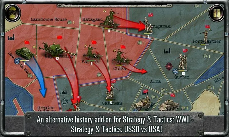 Strategy & Tactics－USSR vs USA [MOD: безлимитные деньги и открыты все уровни] на Андроид — скриншот 1
