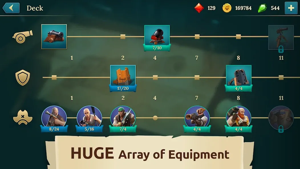 Pirate Ships・Build and Fight [MOD: безлимитные ресурсы и корабли] — Скачать бесплатно (APK) — скриншот 4
