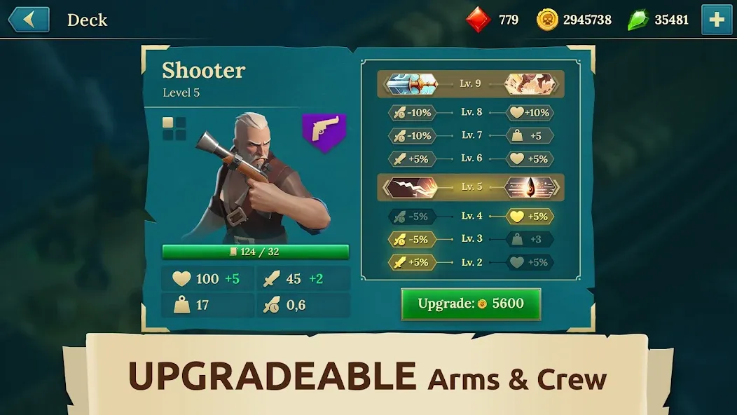 Pirate Ships・Build and Fight [MOD: безлимитные ресурсы и корабли] — Скачать бесплатно (APK) — скриншот 5