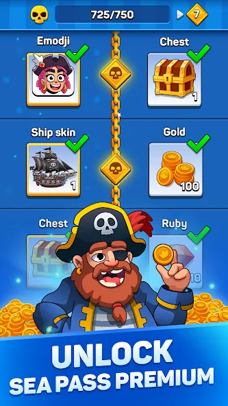 Pirates & Puzzles：Ship Battles [MOD: безлимитные ресурсы и корабли] — Скачать бесплатно (APK) — скриншот 5