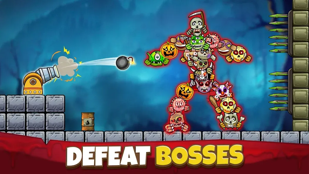 Взломанная Crush the Monsters：Foul Puzzle [MOD: безлимитные деньги и все уровни] на Андроид — скриншот 3