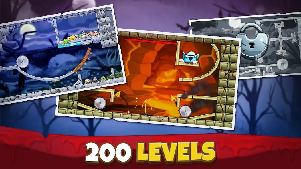 Взломанная Crush the Monsters：Foul Puzzle [MOD: безлимитные деньги и все уровни] на Андроид — скриншот 4