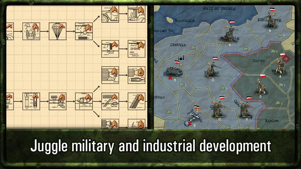 Скачать Strategy & Tactics: WW2 [MOD: безлимитные ресурсы и открытые кампании] на телефон — скриншот 4