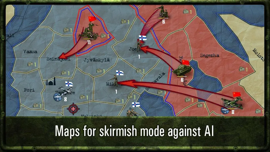 Скачать Strategy & Tactics: WW2 [MOD: безлимитные ресурсы и открытые кампании] на телефон — скриншот 5