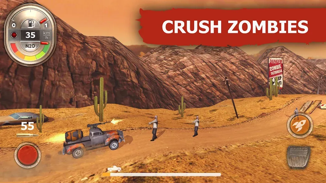 Zombie Derby [MOD: безлимитные деньги и топливо] — Скачать бесплатно (APK) — скриншот 1