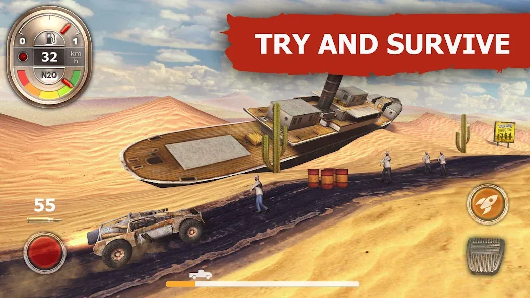 Zombie Derby [MOD: безлимитные деньги и топливо] — Скачать бесплатно (APK) — скриншот 5